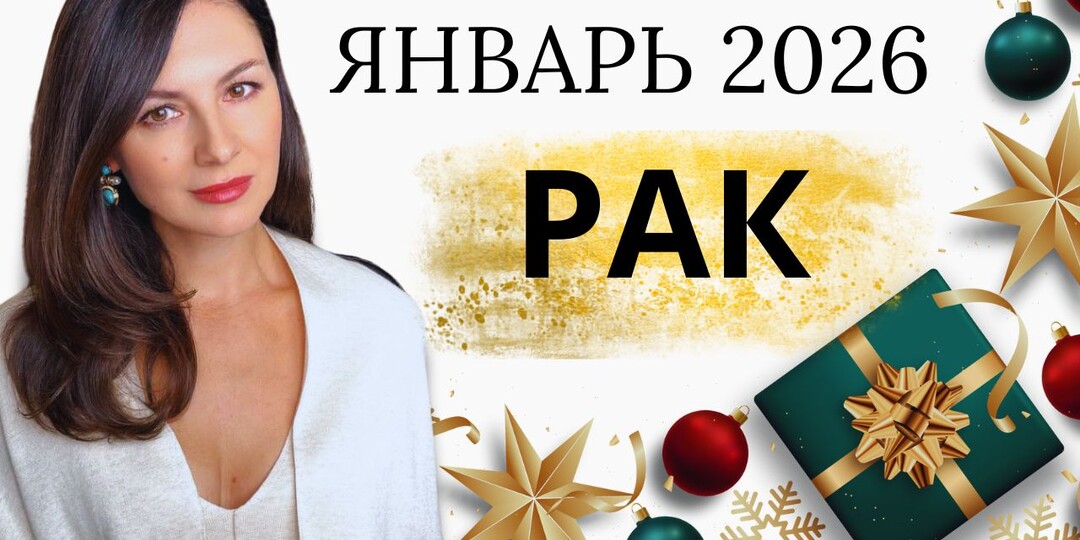 ВРЕМЯ, СОЗДАЮЩЕЕ МОСТЫ И ВДОХНОВЛЯЮЩАЯ НА   ДРУЖБУ И РОМАНТИКУ. Прогноз для РАКА на ЯНВАРЬ 2026 год.