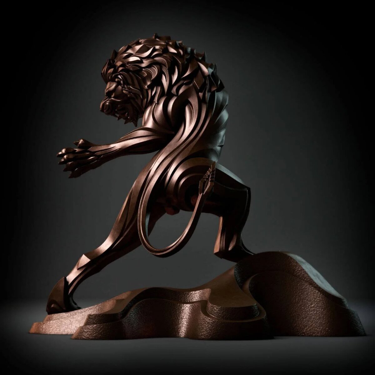 Статуэтка из бронзы Лев