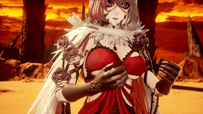 Gif картинка "Ева вернулась в прежний облик после мутации"