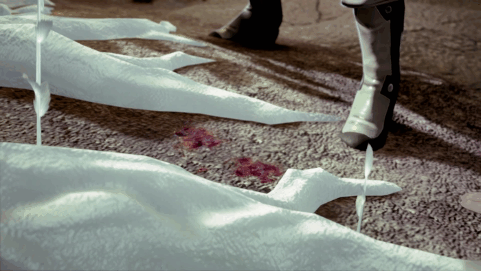 Gif картинка "Первое оживление родника"