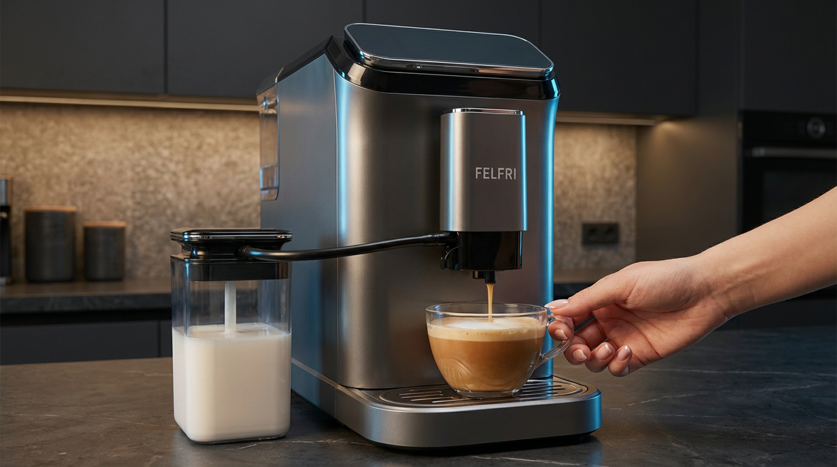 Кофемашина зерновая с автоматическим капучинатором