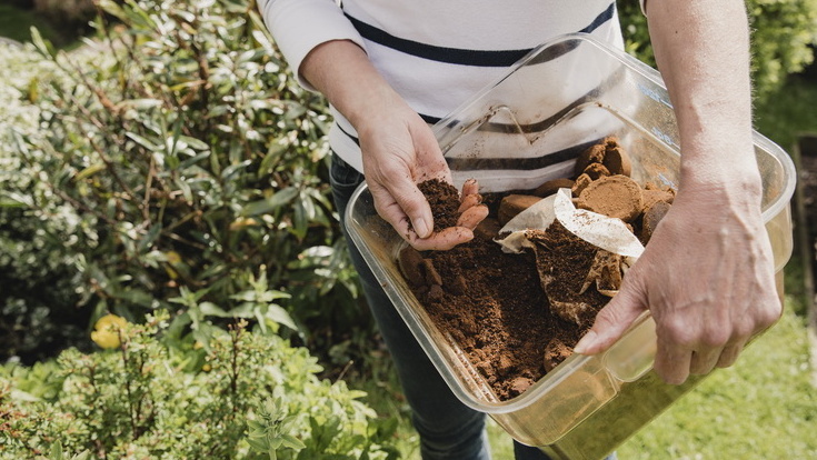 Защитный барьер из кофейной гущи