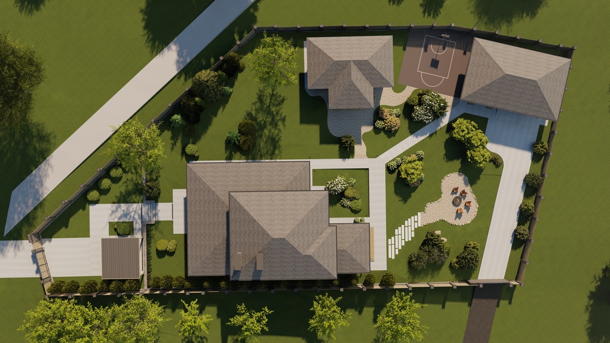 Генералный план для загородного дома