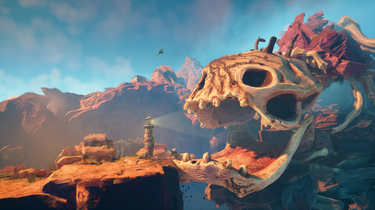 Скриншот. Keeper. Разработчик: Double Fine. 2025 год