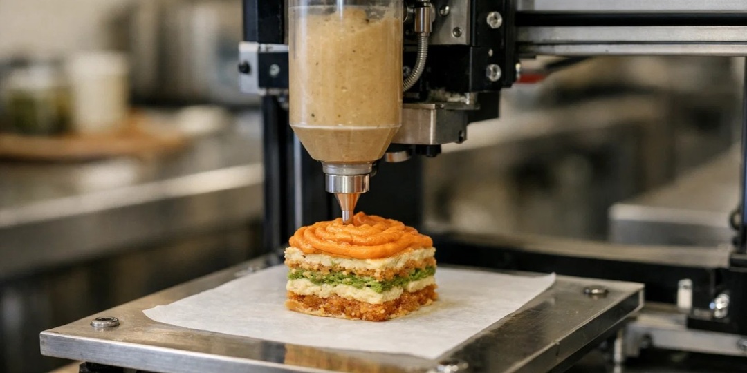 В Китае стали печатать еду на принтере