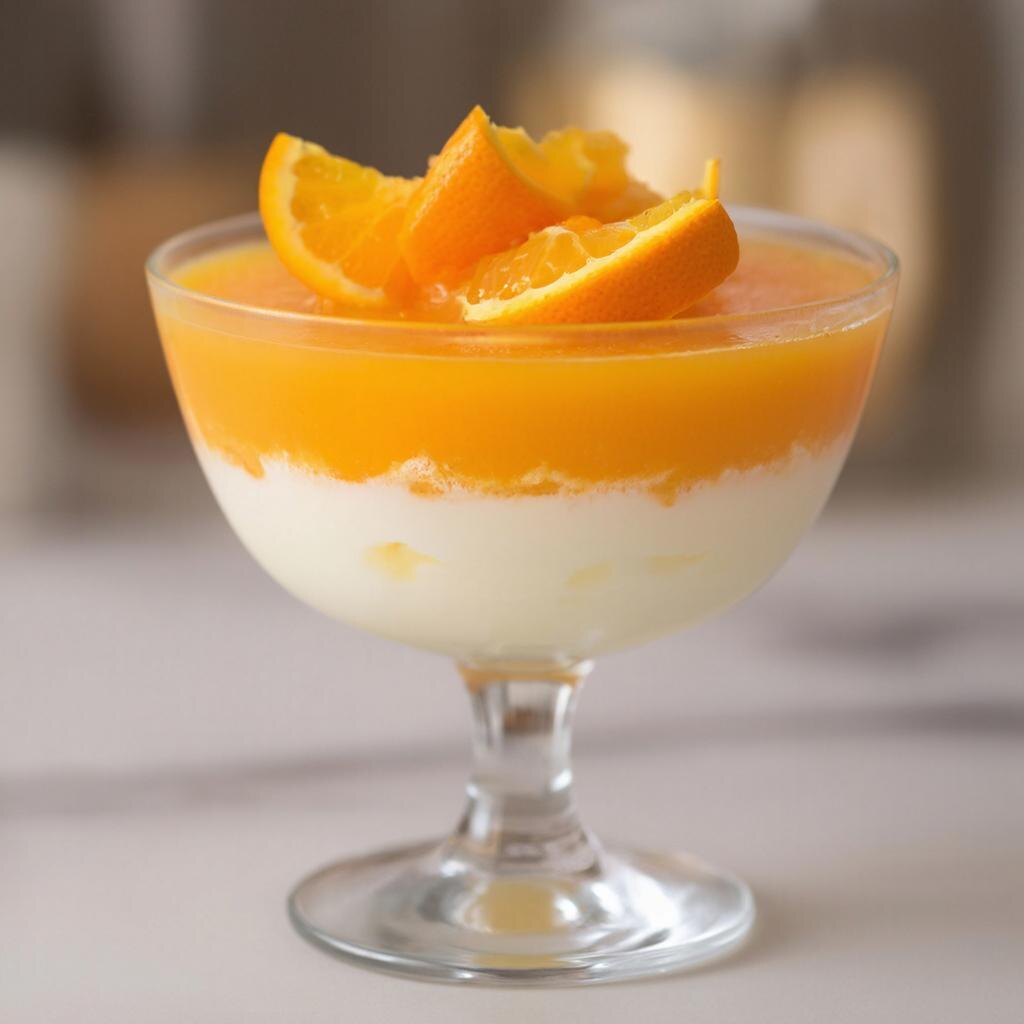 мандариновая панна-кота - желейный десерт к вашему праздничному столу