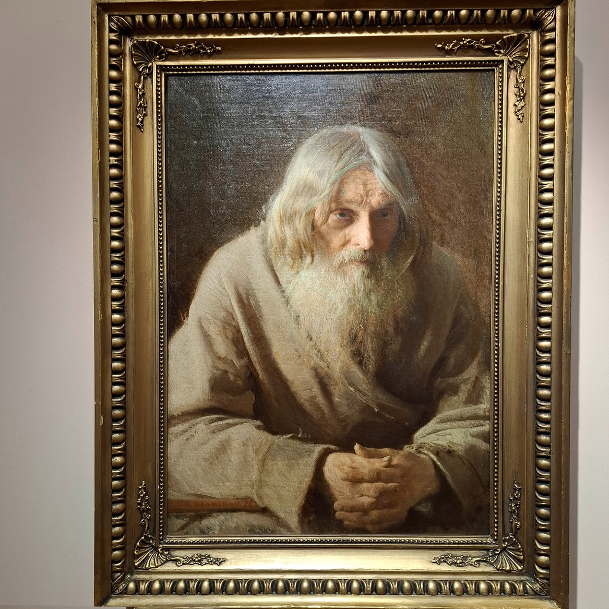 «Старик-крестьянин». Автор Иван Крамской, 1876 год. Из фондов Архангельского музея изобразительных искусств. Фото автора.