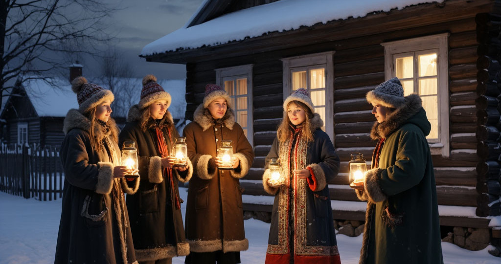 Новый год в народной руси: зимние обряды, колядки и угощения