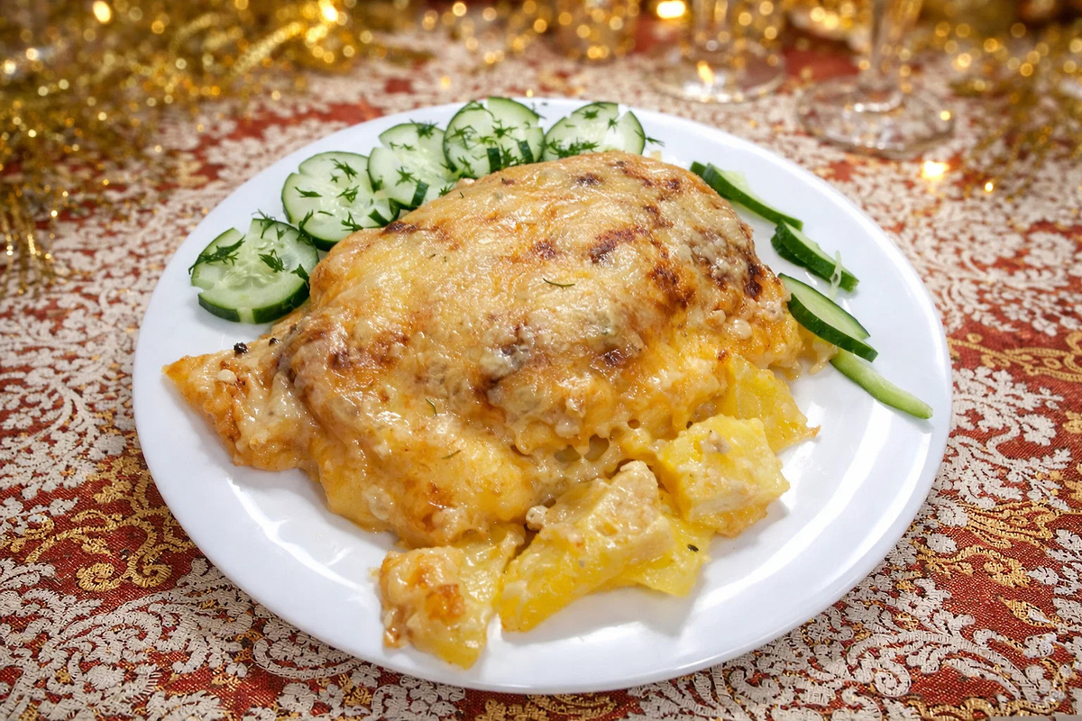 Мясо по-французски в духовке из свинины