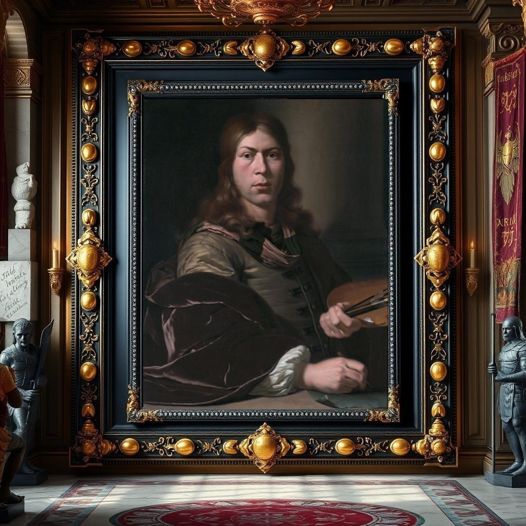 Около 1685 года. Автопортрет. Холст, масло. Музей Де Лакенхал, Лейден