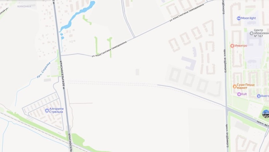    Новый участок проспекта Ветеранов протяженностью 746 метров.