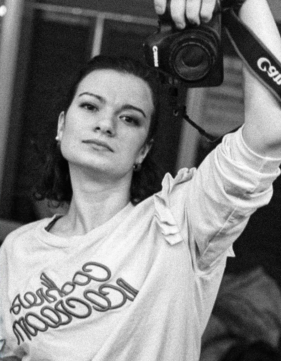 Селфи на камеру через зеркало