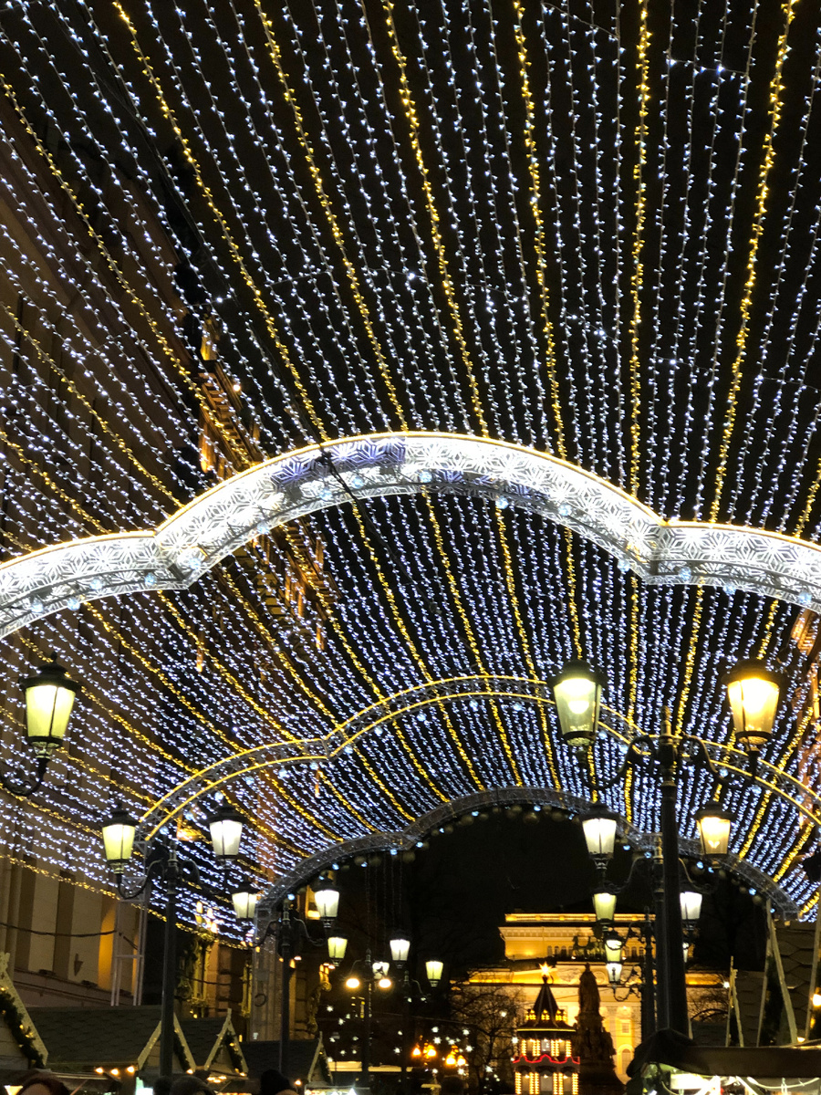 Вход на Рождественскую ярмарку со стороны Малой Садовой улицы