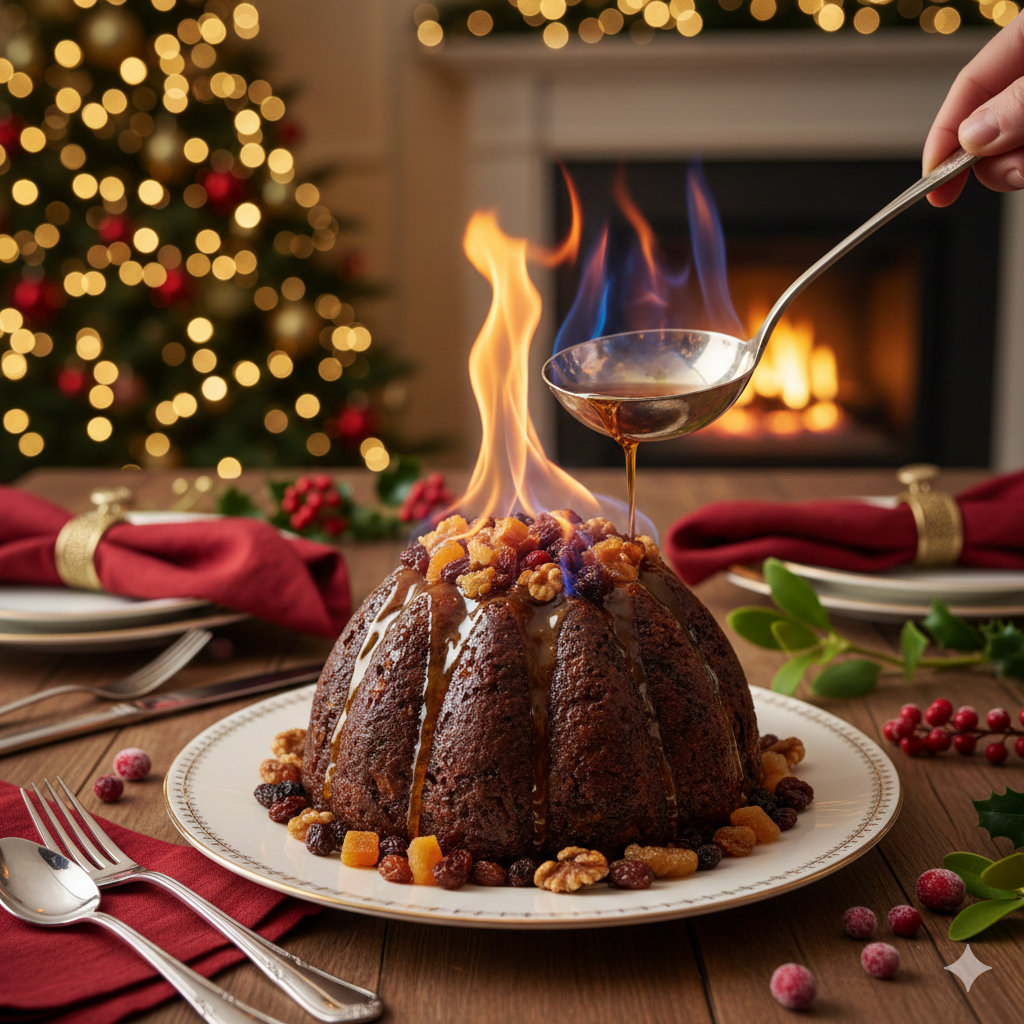 Британский фруктовый пудинг