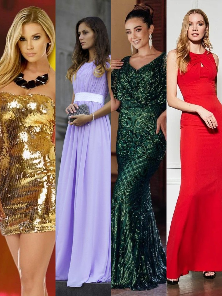 Цвета платьев