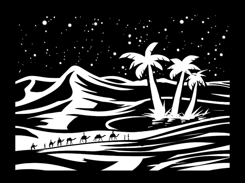 Иллюстрация к рассказу "Страна красивых людей" из сборника "Замирье"