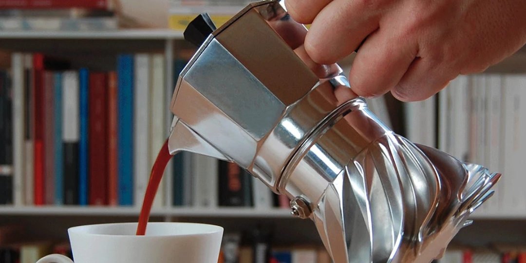 Оригинальный дизайн кофеварки Turbo Moka ускоряет приготовление кофе в два раза