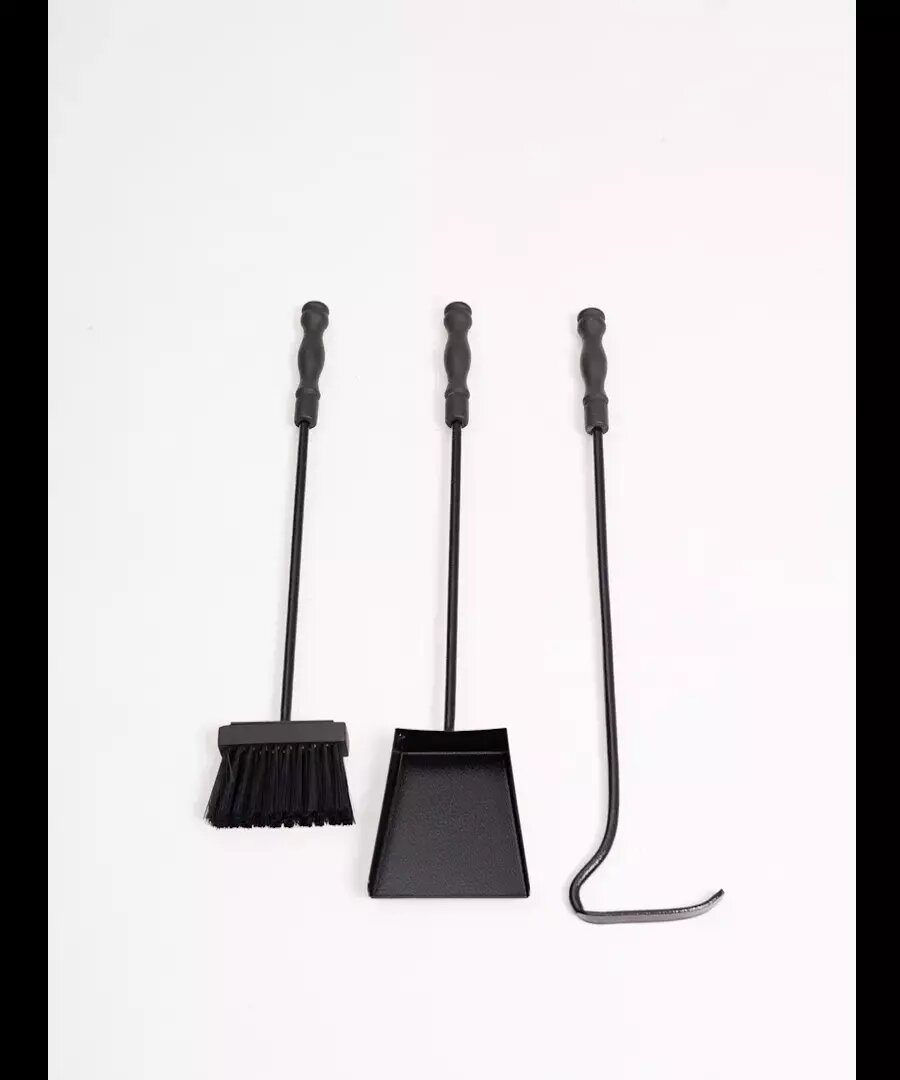 Набор для камина с деревянными ручками черного цвета от компании ТОРИЭЛЬ-КОСТЕР