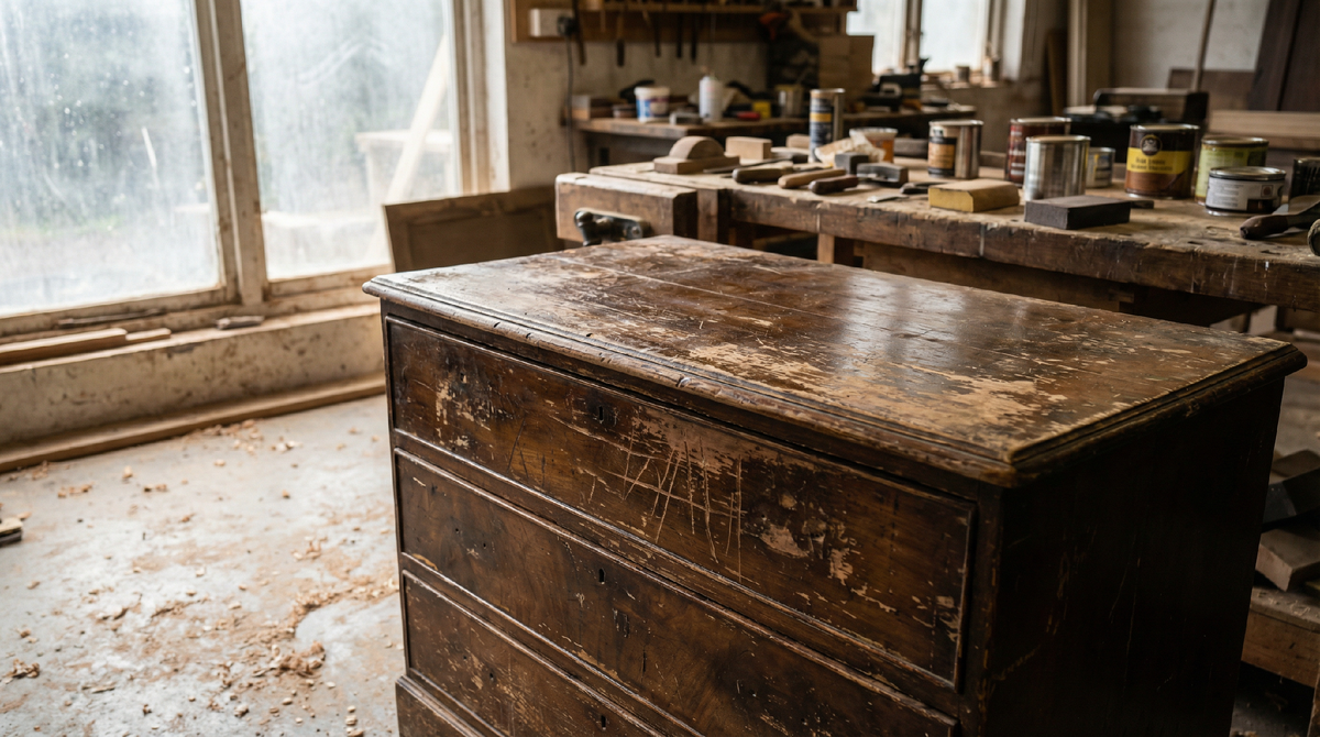 Подготовка мебели перед реставрацией