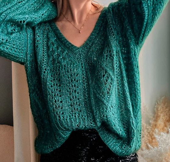 Ажурный джемпер - автор: Романова Анастасия