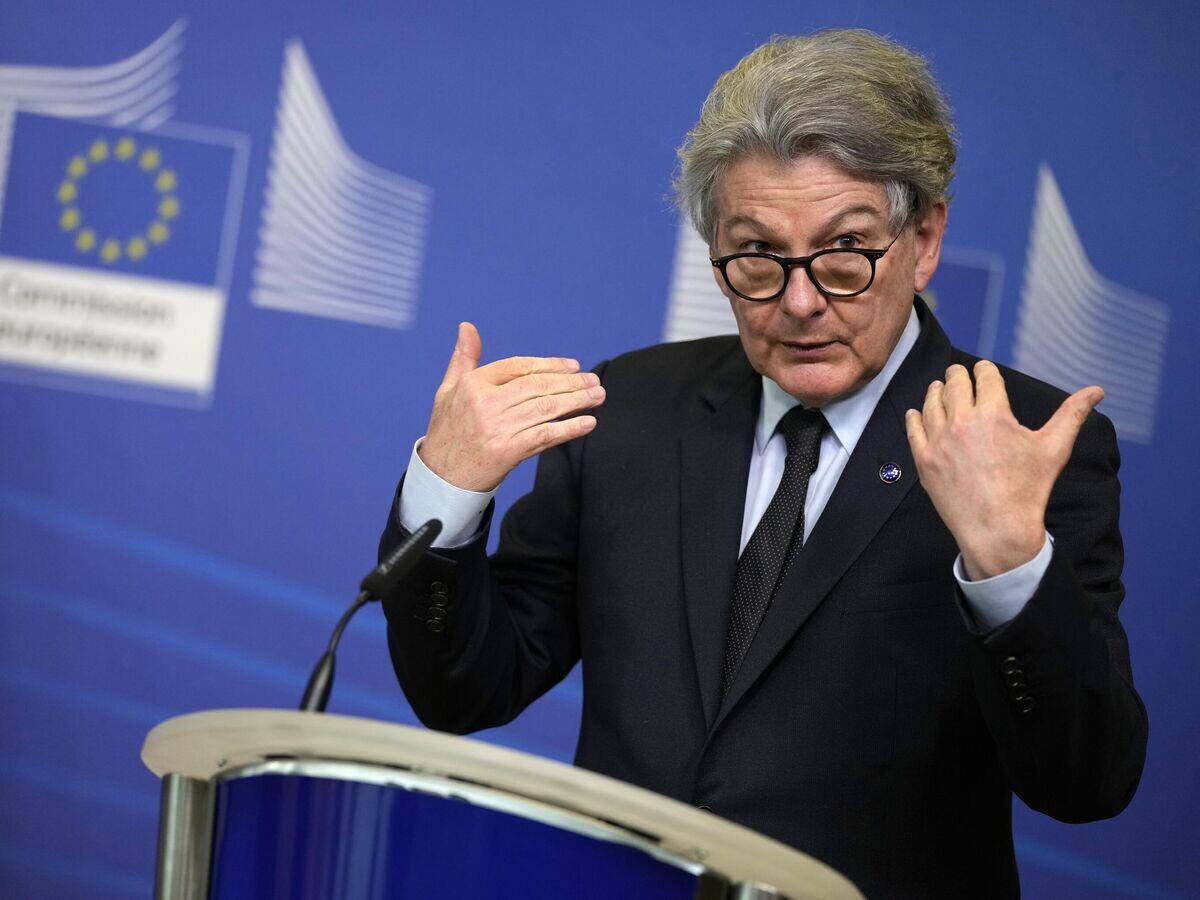    Еврокомиссар по вопросам внутреннего рынка Тьерри Бретон | © AP Photo / Virginia Mayo