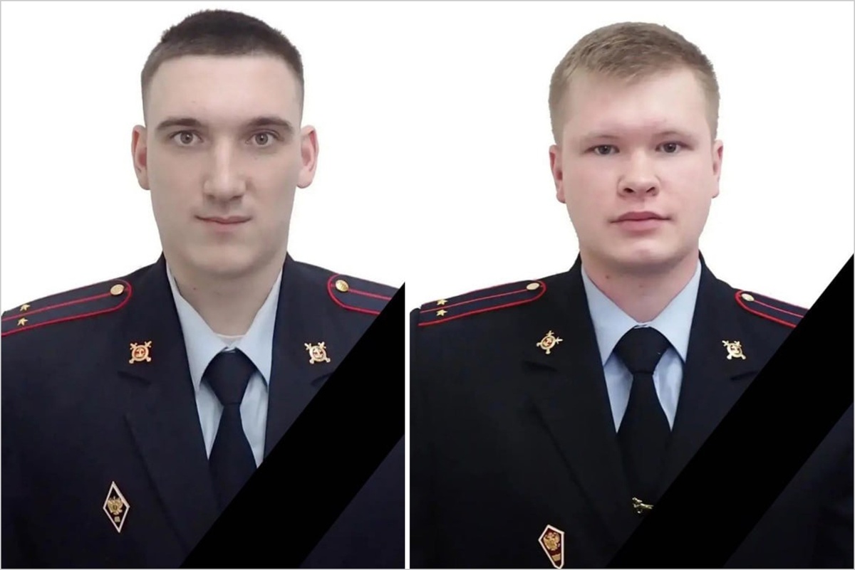    Погибли молодые лейтенанты полиции: Илья Климанов и Максим Горбунов./Госавтоинспекция Москвы/ Telegram