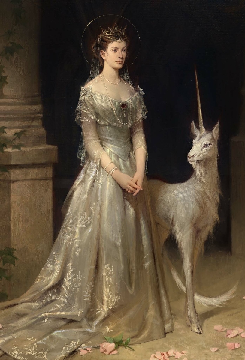 Картина: "Принцесса и ее служанка" Художник / Бетти Цзян