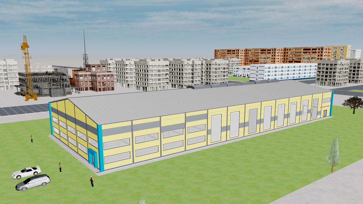 БЫСТРОВОЗВОДИМАЯ ЛЕДОВАЯ АРЕНА 30Ш Х 80Д Х 6В ИЗ ЛСТК В Г. ТАШКЕНТ, УЗБЕКИСТАН