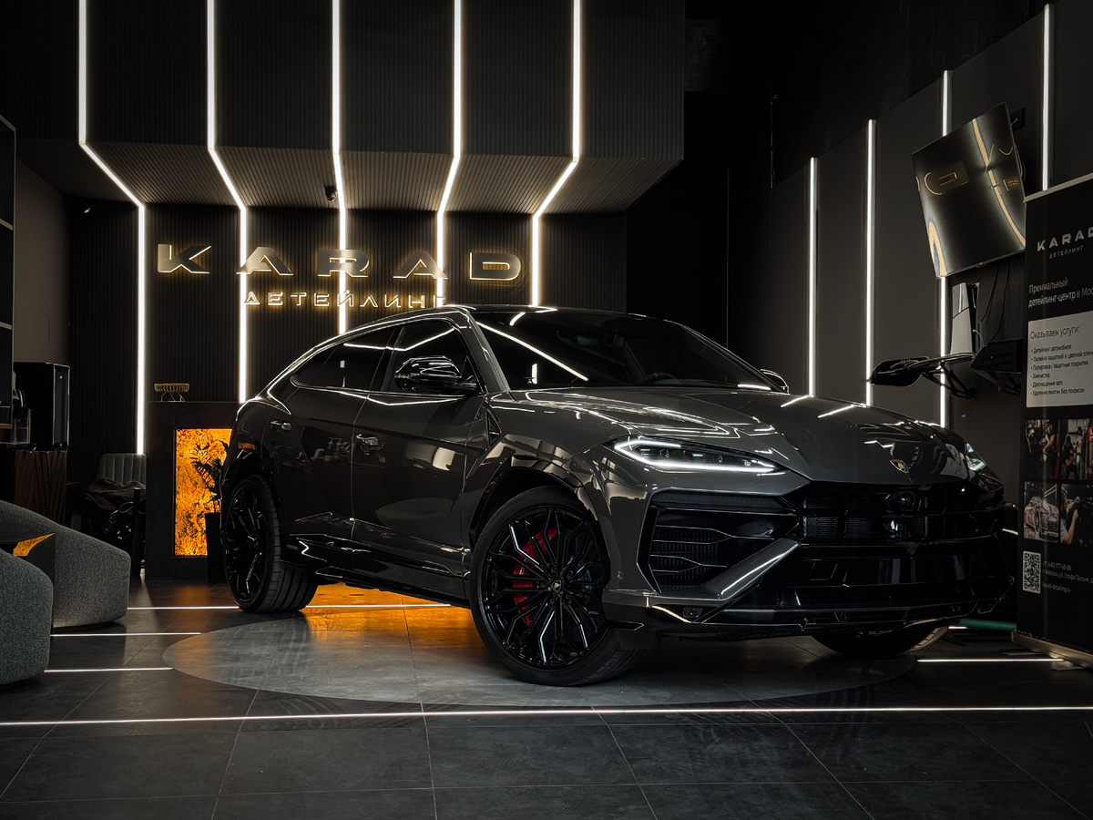 Lamborghini Urus — оклейка бронепленкой PPF в Москве