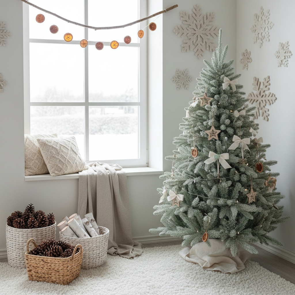 Идея Домашней фотозоны на 2025-2026 год в сканди-стиле