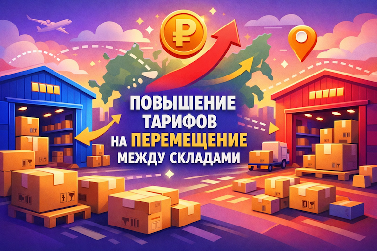 Ozon повышает тарифы на перемещение между складами