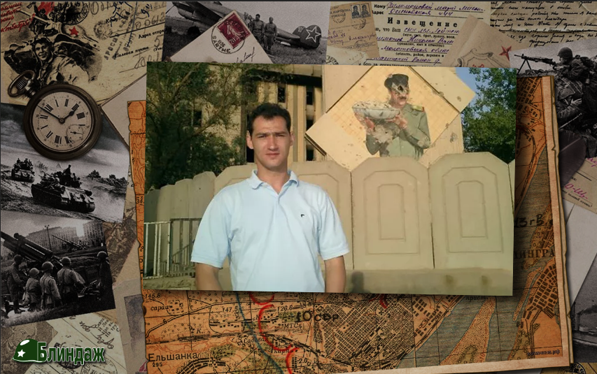 Роман Бабаян во время репортажа из Ирака