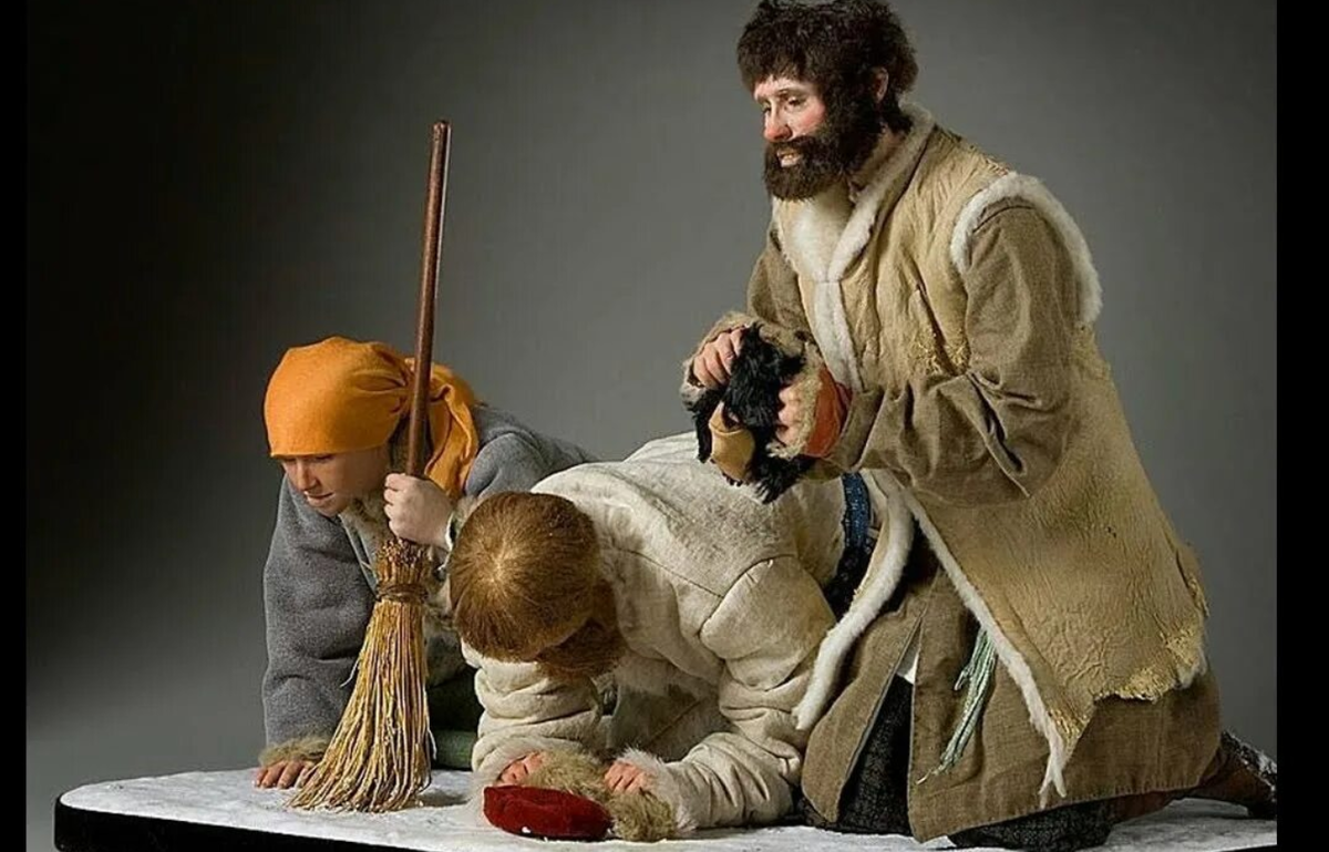 Джордж С. Стюард. "Крепостные", восковые фигуры.