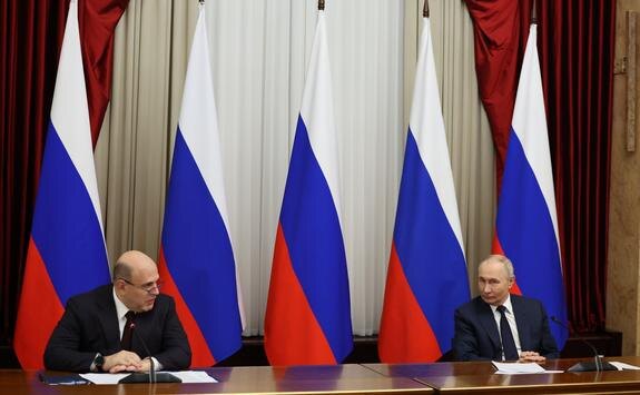    М. Мишустин и В. Путин, фото с сайта Кремля