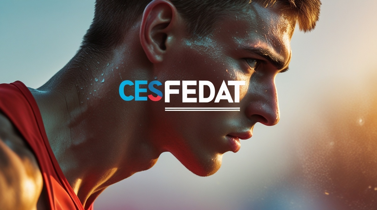 🤖 Иллюстрация улучшена нейросетью | ЦЭС ФЕДАТ | Спортсмен готовиться к победе