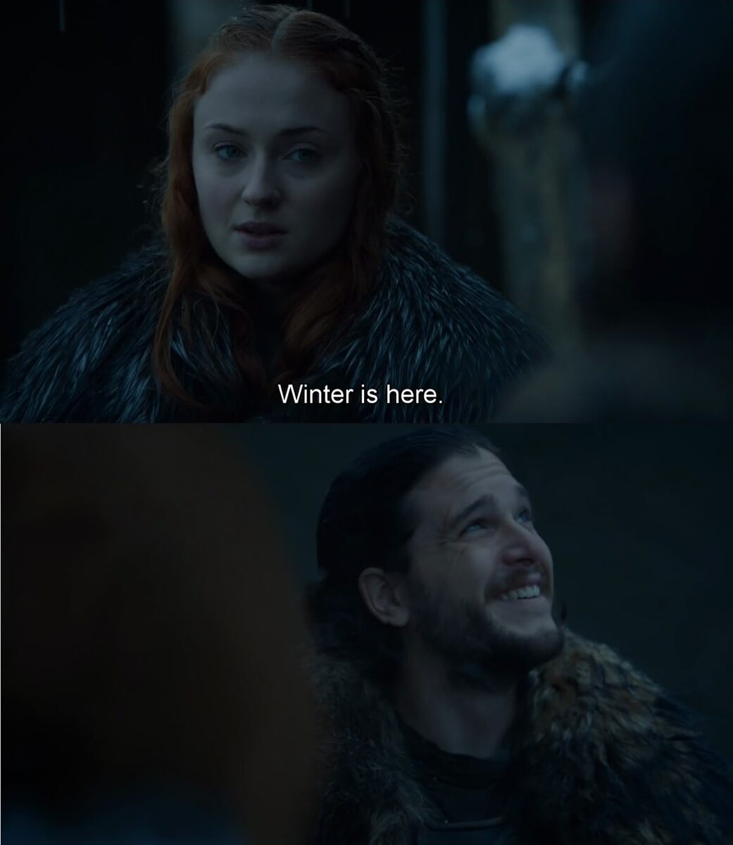 Джон Сноу и Санса Старк, Игра Престолов.