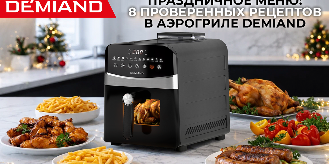 Праздничное меню: 8 проверенных рецептов в аэрогриле Demiand