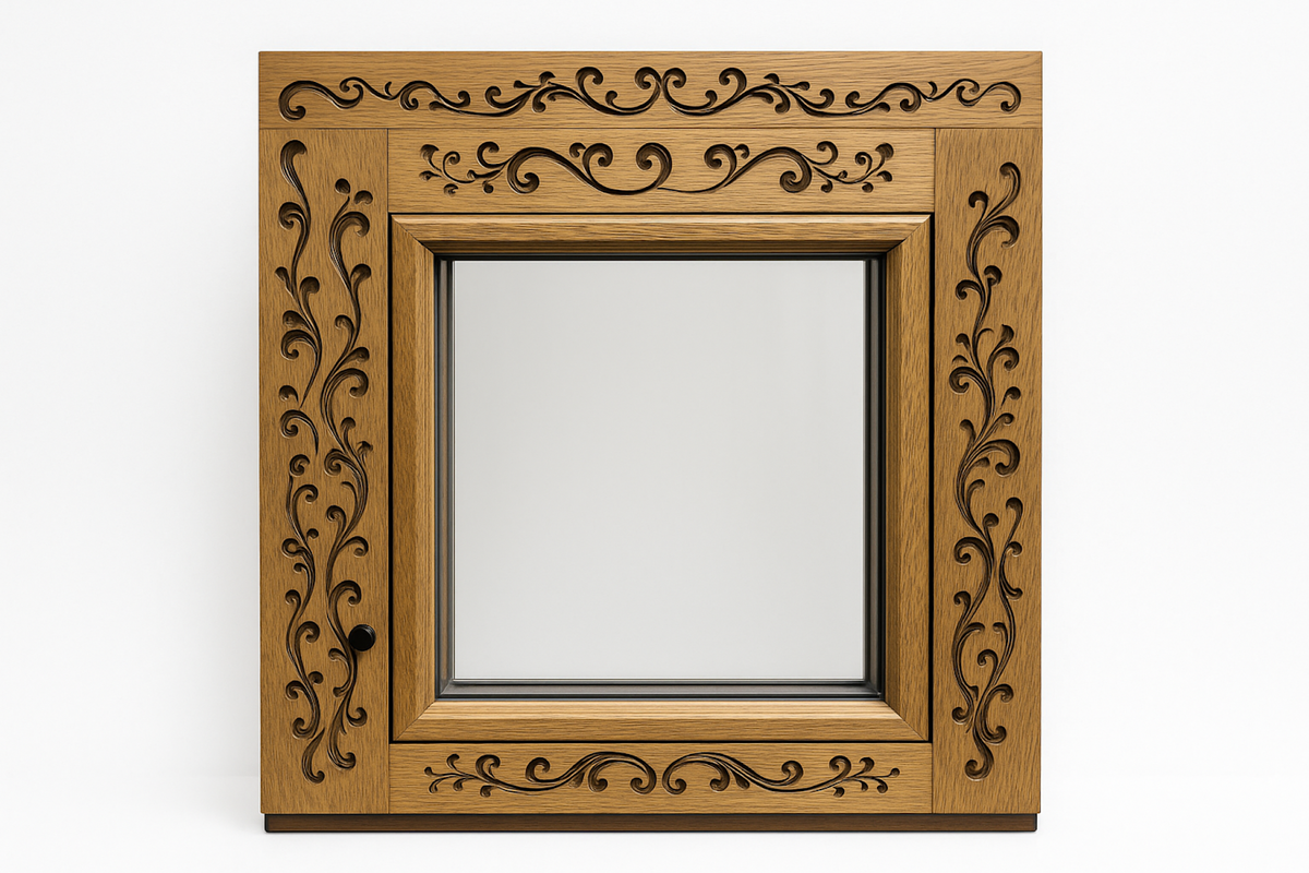 Примеры деревянных окошек с техникой Маркетри