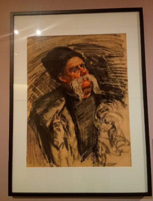 Портрет Владимира Гиляровского. Последняя треть XIX – первая половина XX века на выставке «Свой человек. Владимир Гиляровский». Художник Василий Мешков.   
Фото: Елизавета Веселовская Елизавета Веселовская  📷
