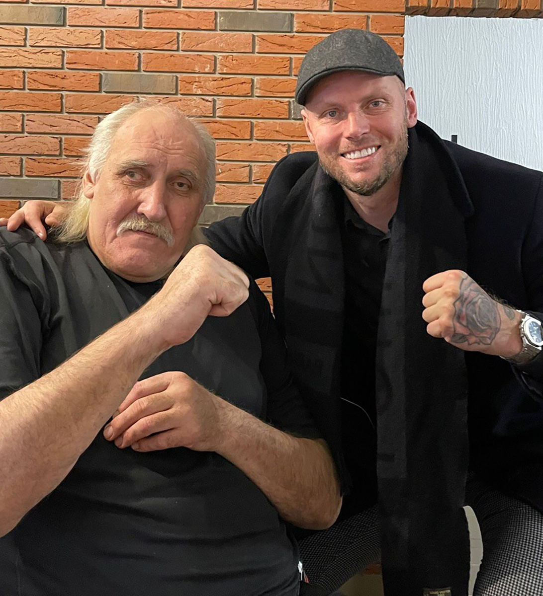    Чемпион мира Владимир Ткаченко и Мацей Лампе.Из личного архива