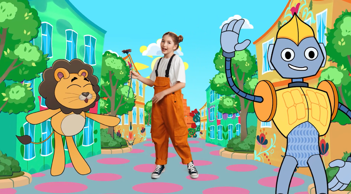 Кадр из клипа "Танец всей страны"