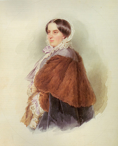 Леопольд Фишер (Leopold Fischer) Княжна Варвара Николаевна Репнина-Волконская.1858г.