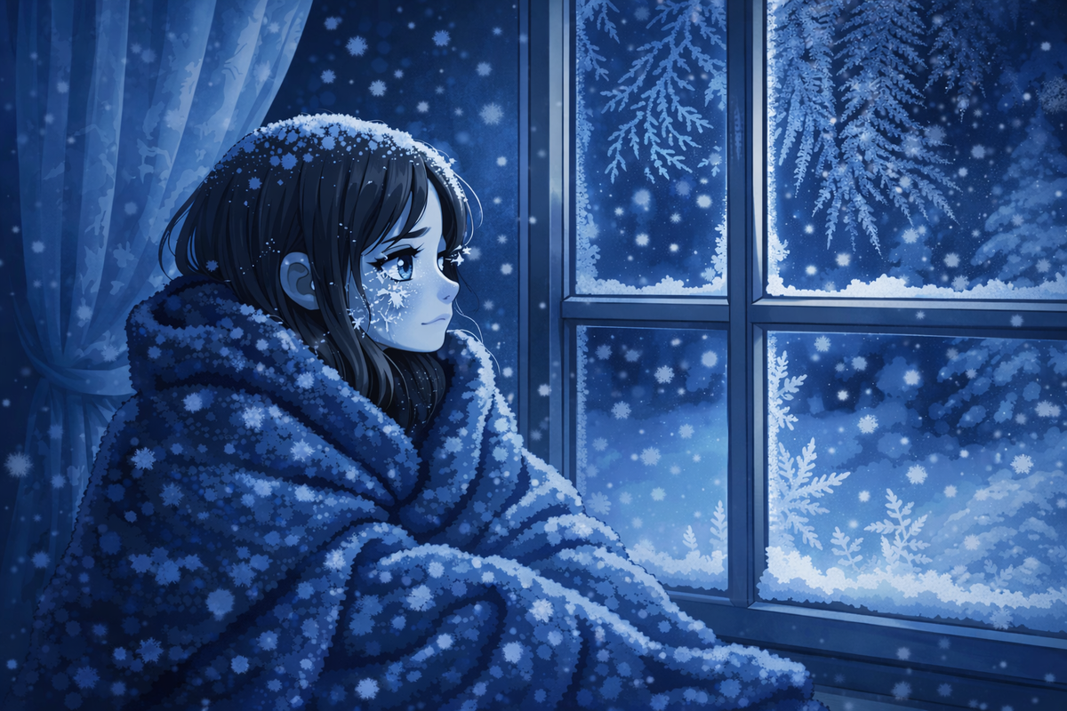 Это Стейси и она мерзнет в своем доме, где уже 3-ий год откладывает ремонт. Бедная Стейси!