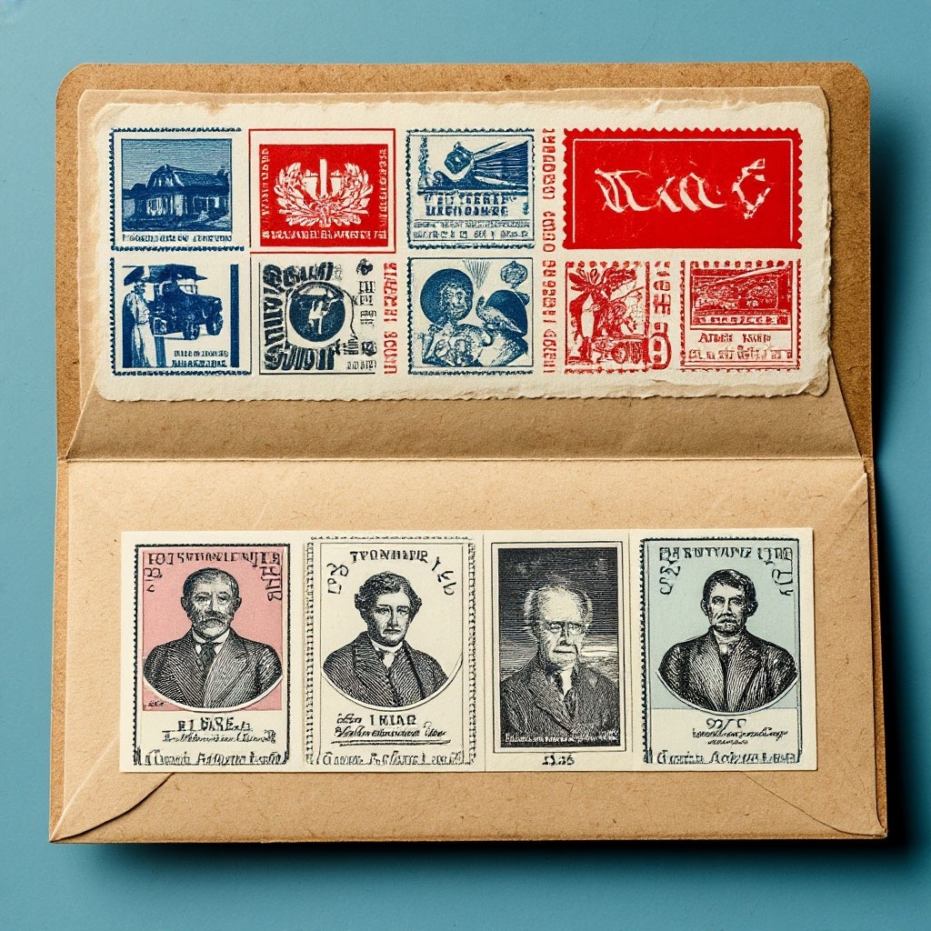 Конверт с марками