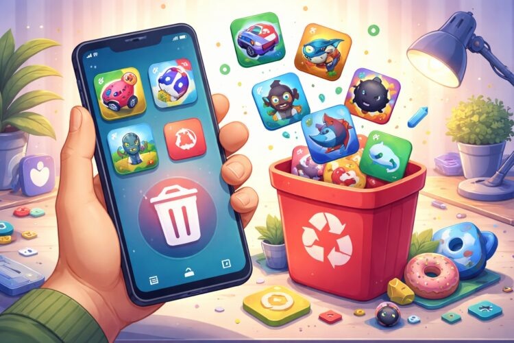    Помогаем избавиться от бестолковых игр и освободить место на телефоне
