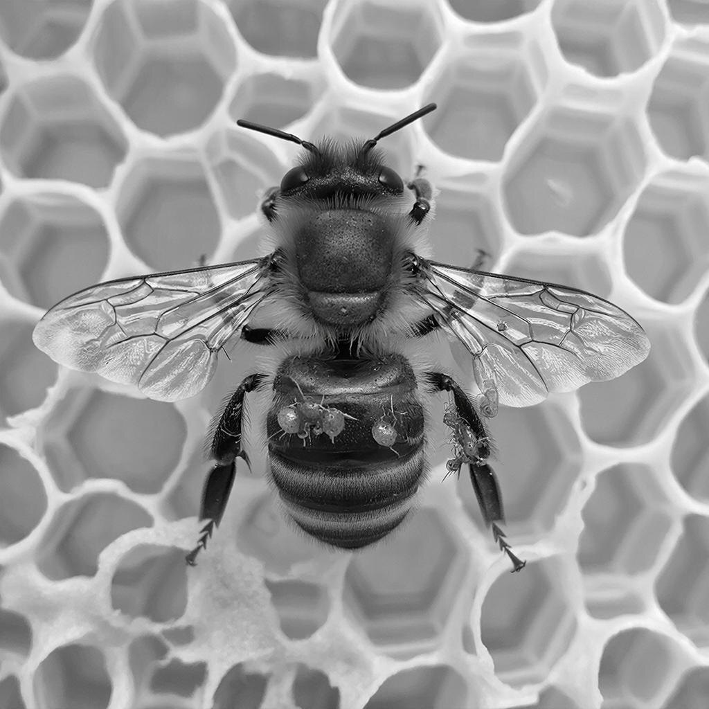 Варроатоз. Изображение сгенерировано сервисом GigaChat