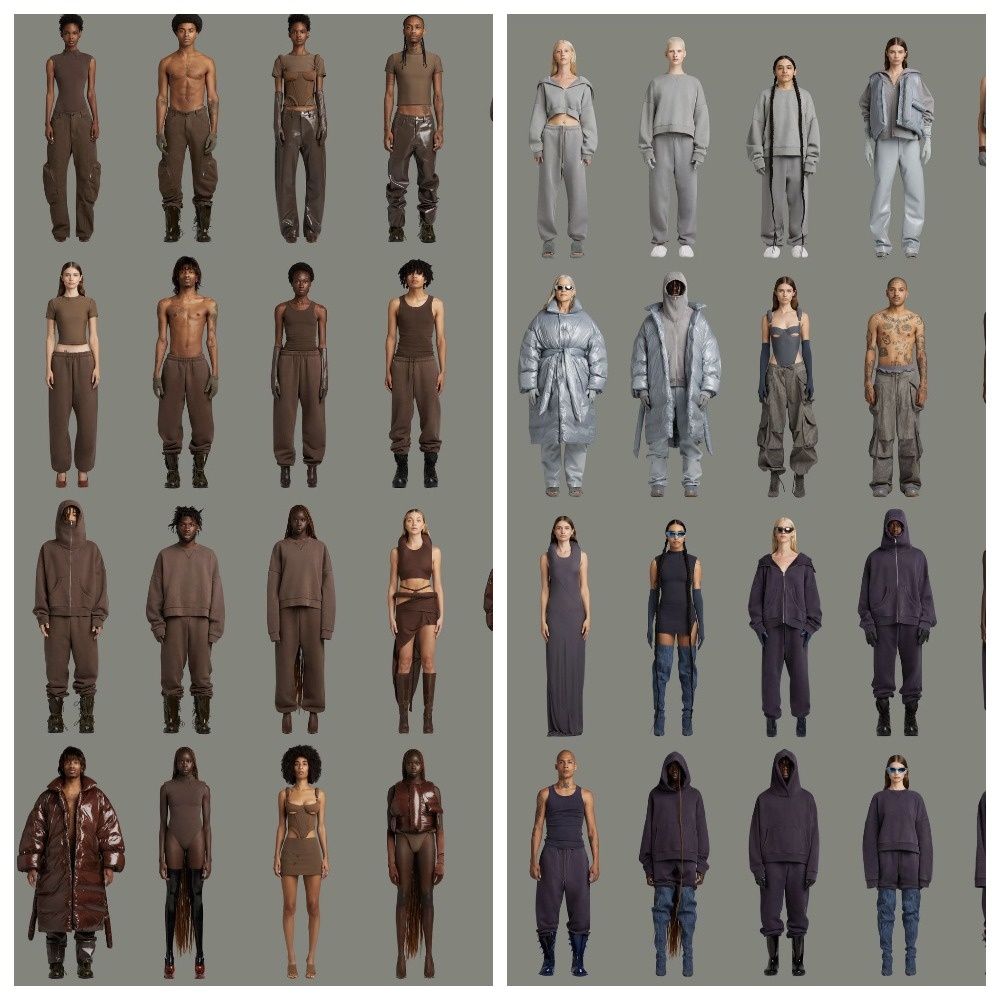 Образец коллекции одежды, разработанный в ИИ