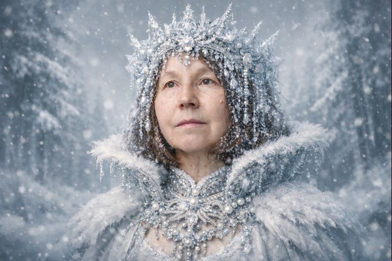 Вариант со снежной королевой.