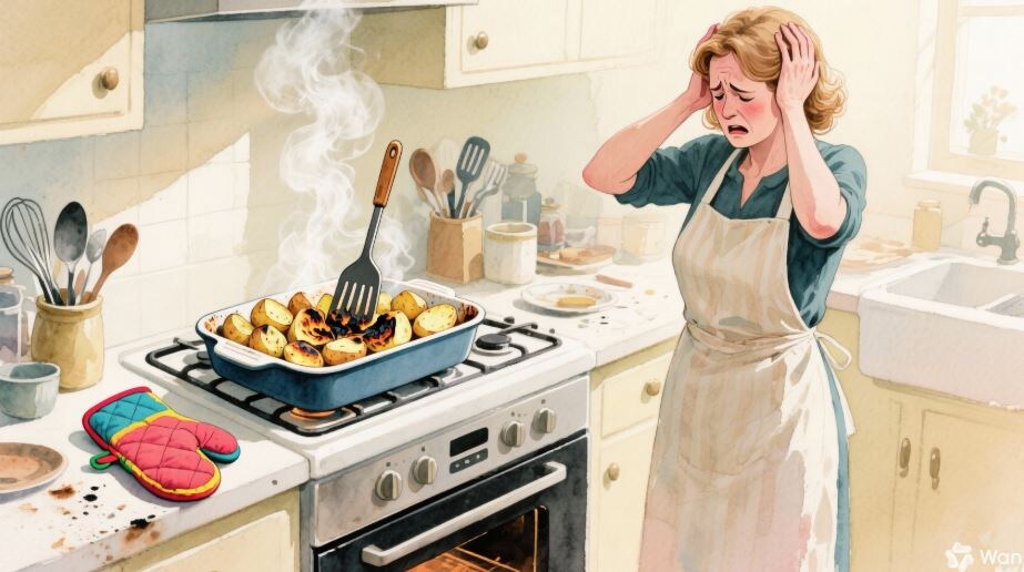 "...А потом открыть дверцу — и увидеть вместо румяных ломтиков жёсткие, пересушенные куски, которые даже вилкой трудно проткнуть..."