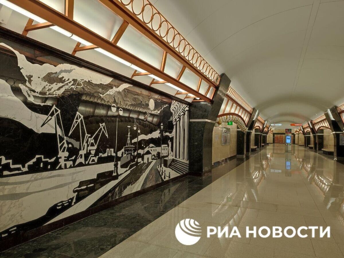    Станция метро "Горный институт" открылась в Петербурге | © РИА Новости